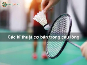 Các kỹ thuật cơ bản trong cầu lông Các kỹ thuật cơ bản trong cầu lông