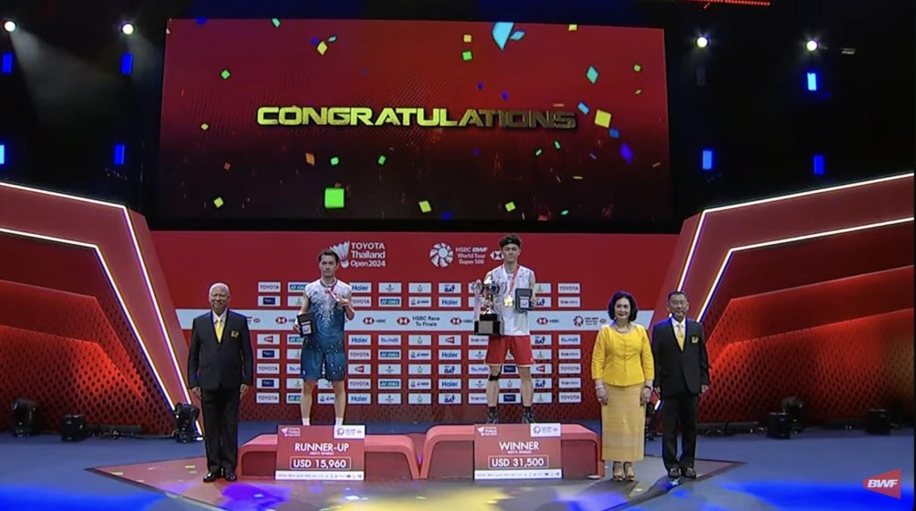 Các nhà vô địch giải Thái Lan Open 2024 - cấp độ super 500 Các nhà vô địch giải Thái Lan Open 2024 - cấp độ super 500