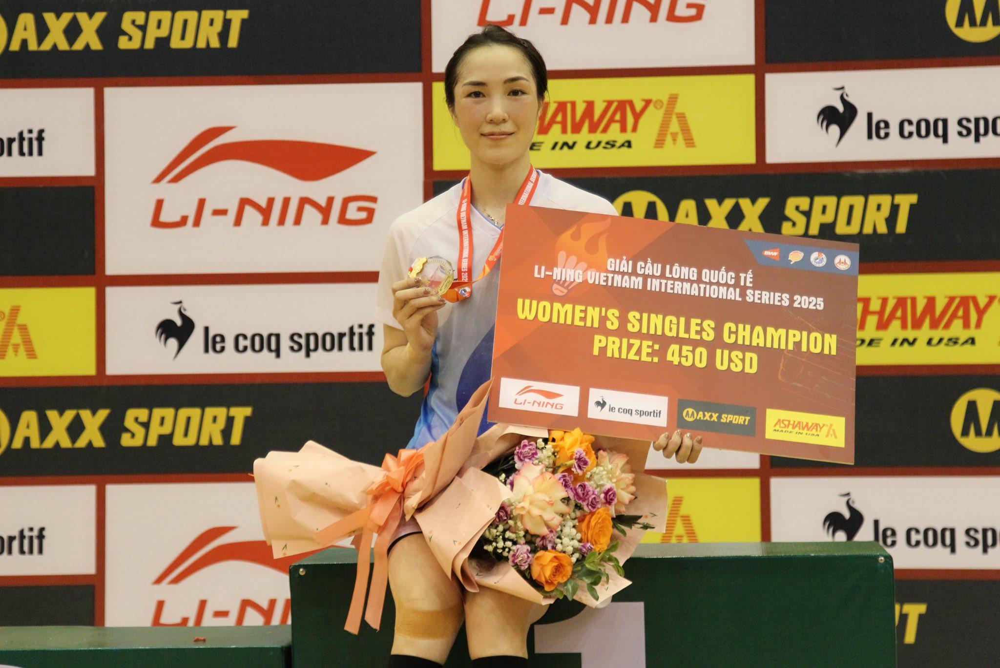 Cựu số 1 Việt Nam Vũ Thị Trang vô địch giải quốc tế Vietnam International Series 2025 tại Ninh Bình Cựu số 1 Việt Nam Vũ Thị Trang vô địch giải quốc tế Vietnam International Series 2025 tại Ninh Bình