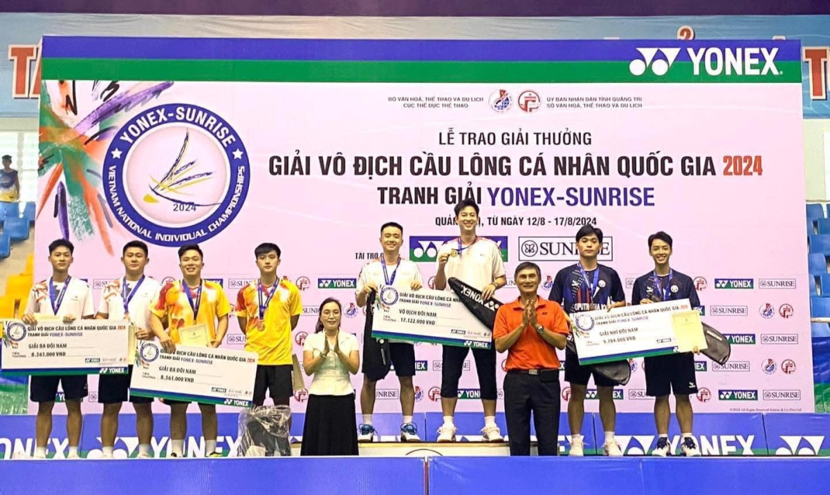 Hà Nội nhất toàn đoàn giải vô địch cầu lông cá nhân quốc gia lần thứ 22 năm 2024 Hà Nội nhất toàn đoàn giải vô địch cầu lông cá nhân quốc gia lần thứ 22 năm 2024