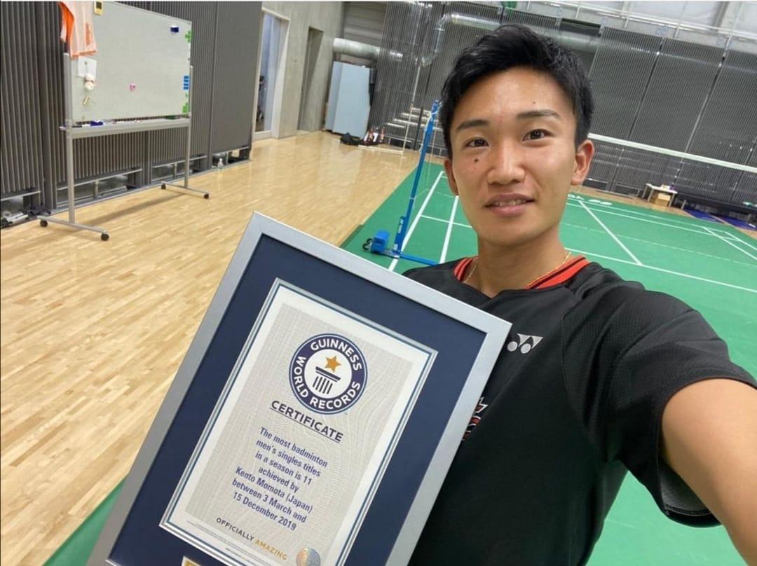 Kento Momota - Tay vợt huyền thoại nhận được chứng nhận kỉ lục GUINNESS Kento Momota - Tay vợt huyền thoại nhận được chứng nhận kỉ lục GUINNESS