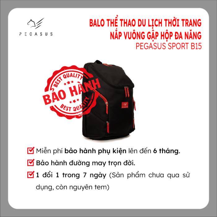 Balo thể thao thời trang nắp vuông đa năng Pegasus Sport B15