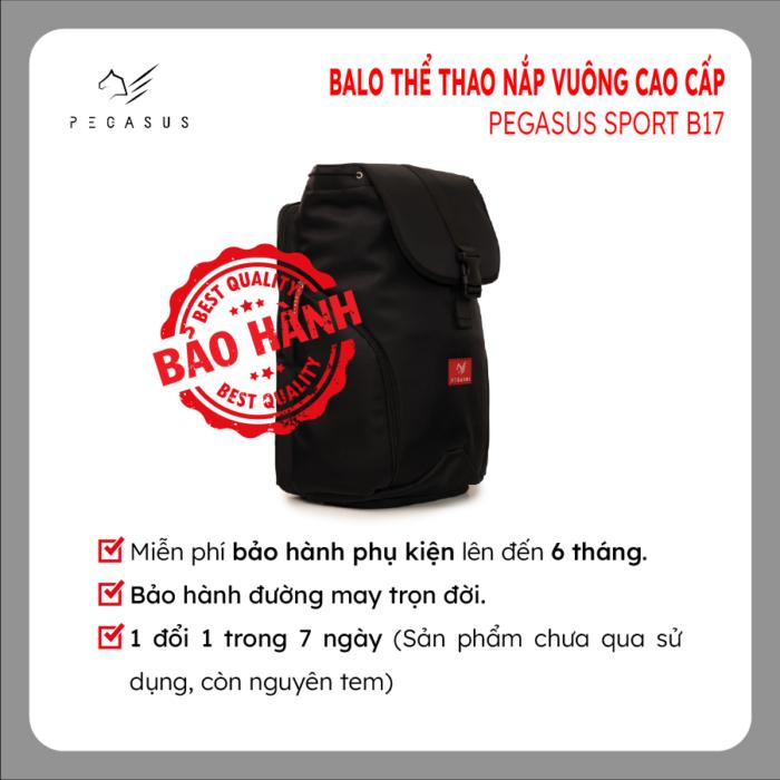 Balo thời trang thể thao nắp vuông hộp gập cao cấp Pegasus Sport B17