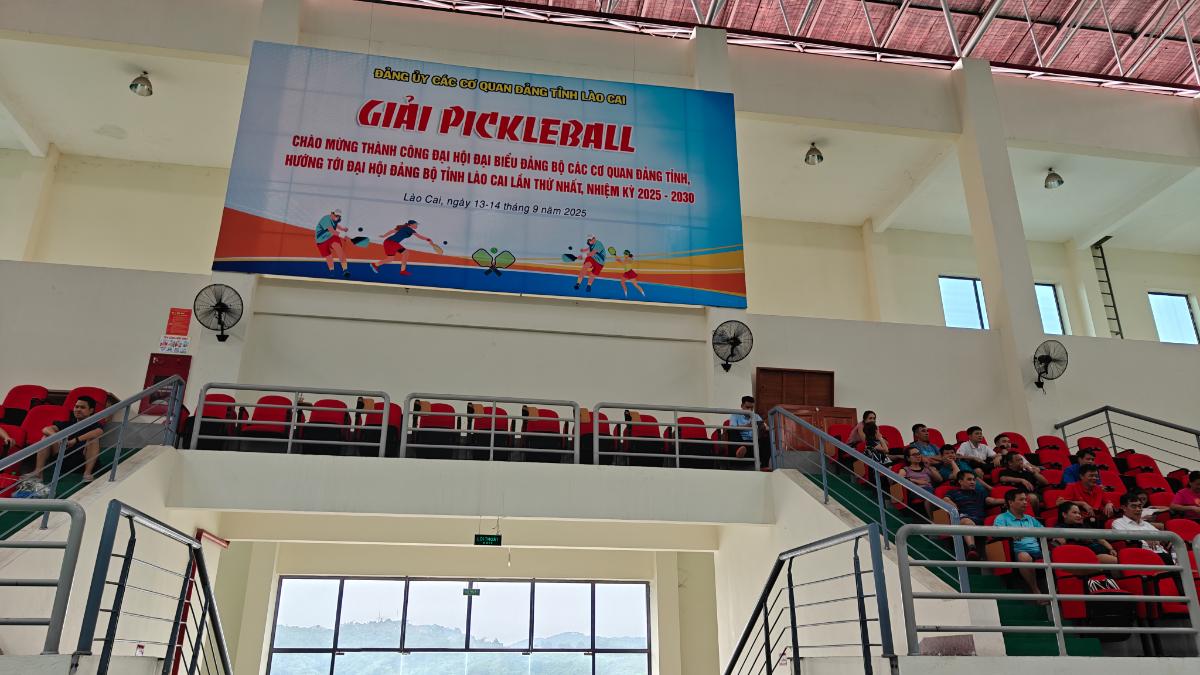 Giải pickleball chào mừng thành công đại hội đảng bộ các cơ quan tỉnh lần thứ 1 , nhiệm kỳ 2025 2030