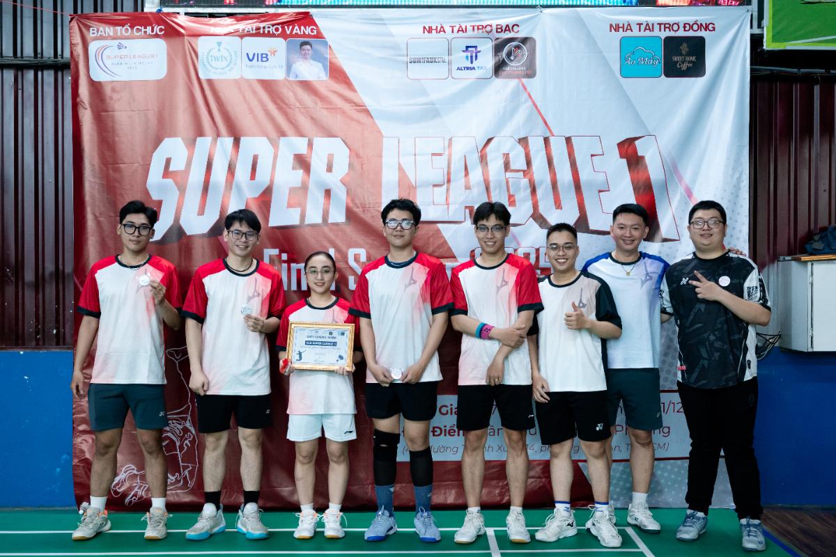 GIẢI CẦU LÔNG ĐỒNG ĐỘI SUPER LEAGUE 1 - MÙA FINAL NĂM 2025