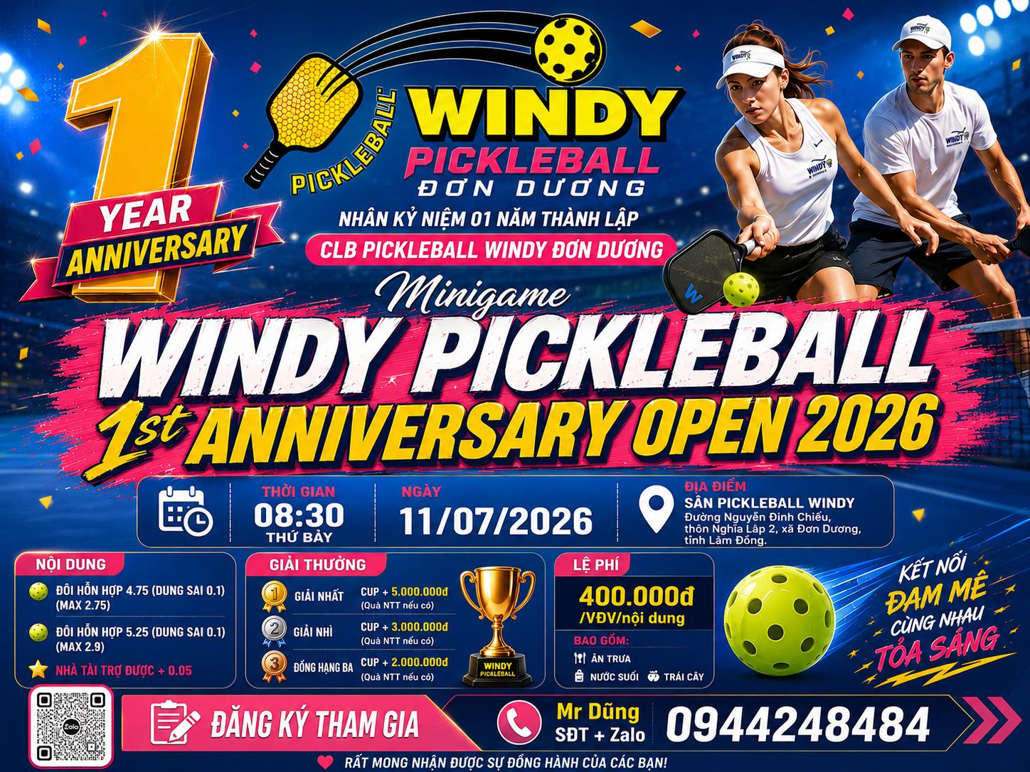 WINDY PICKLEBALL 1ST ANNIVERSARY OPEN 2026