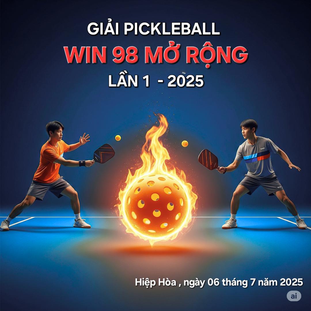 GIẢI PICKLEBALL WIN 98 MỞ RỘNG LẦN 1 -2025