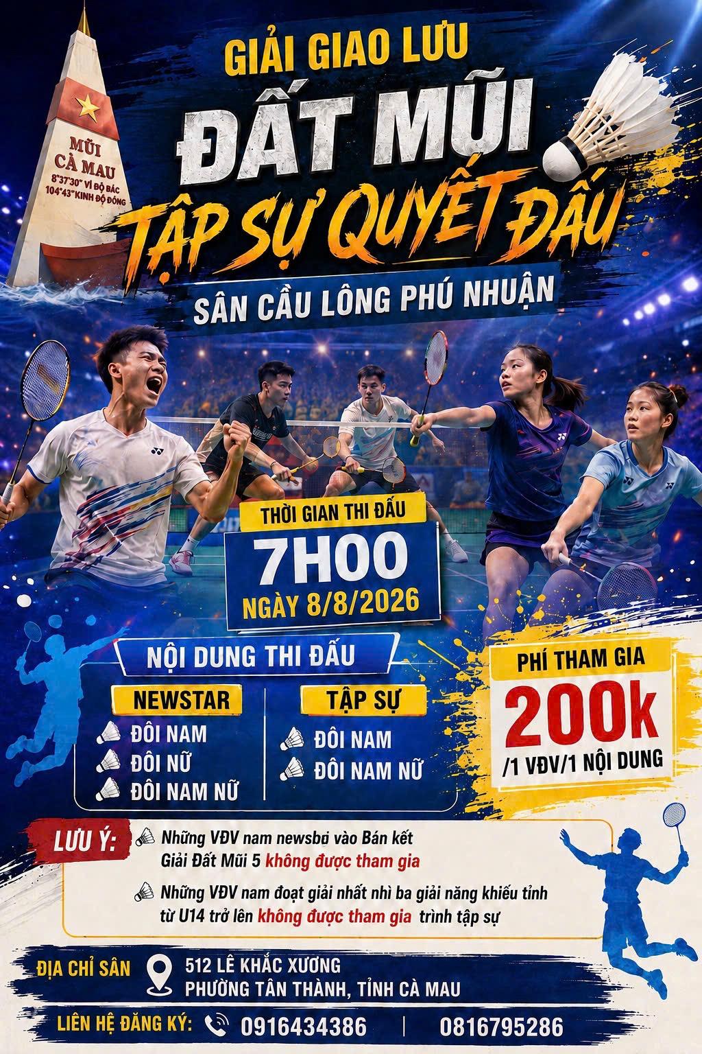 Giải Đất Mũi tập sự