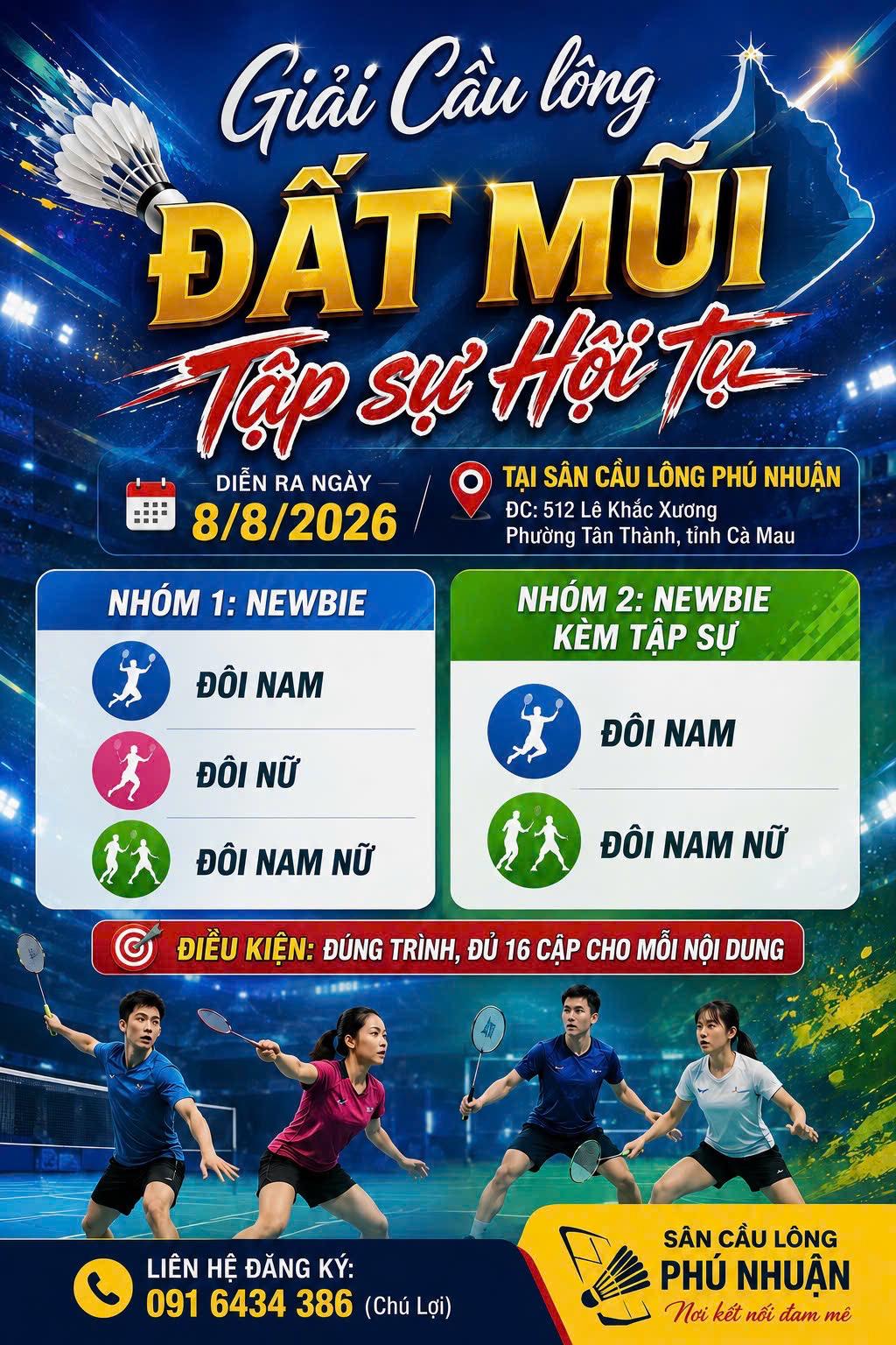 Giải Đất Mũi tập sự