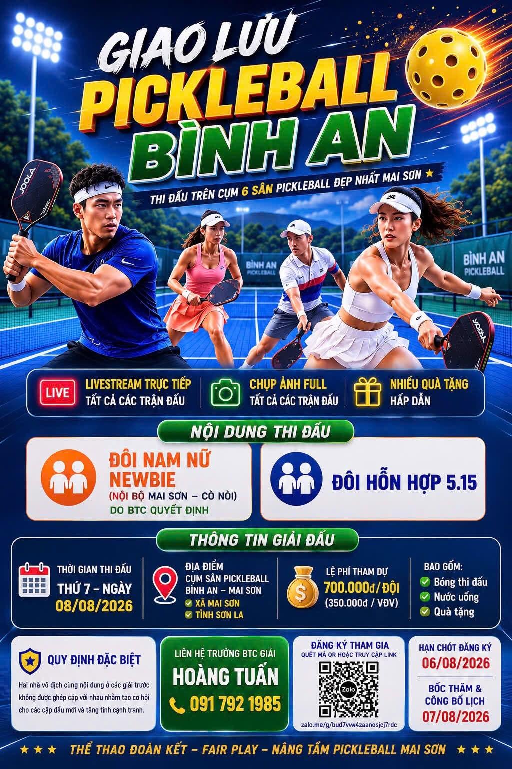 Giao lưu pickleball Bình An