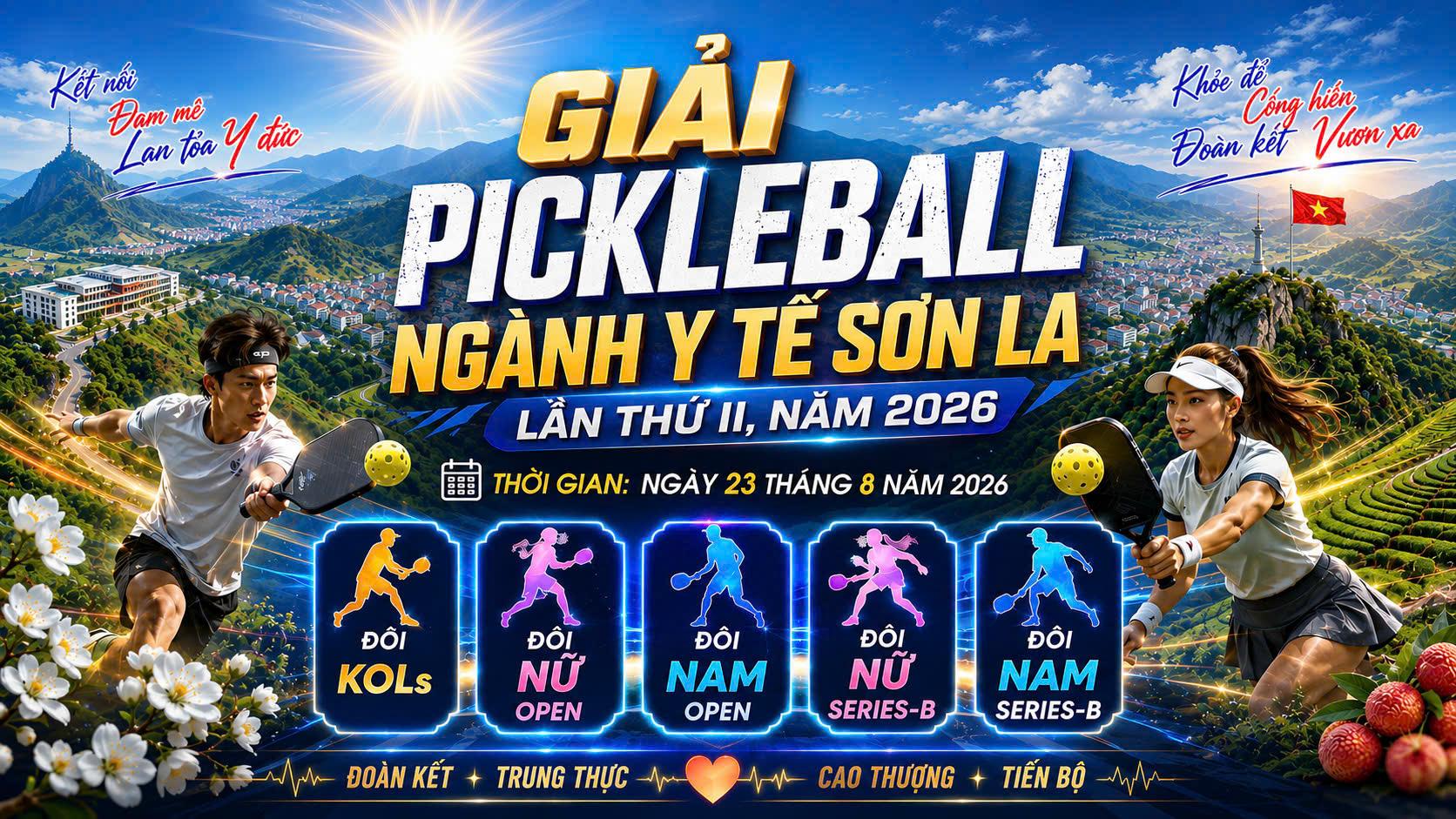 Giải Pickleball ngành Y tế Sơn La lần thứ II, năm 2026