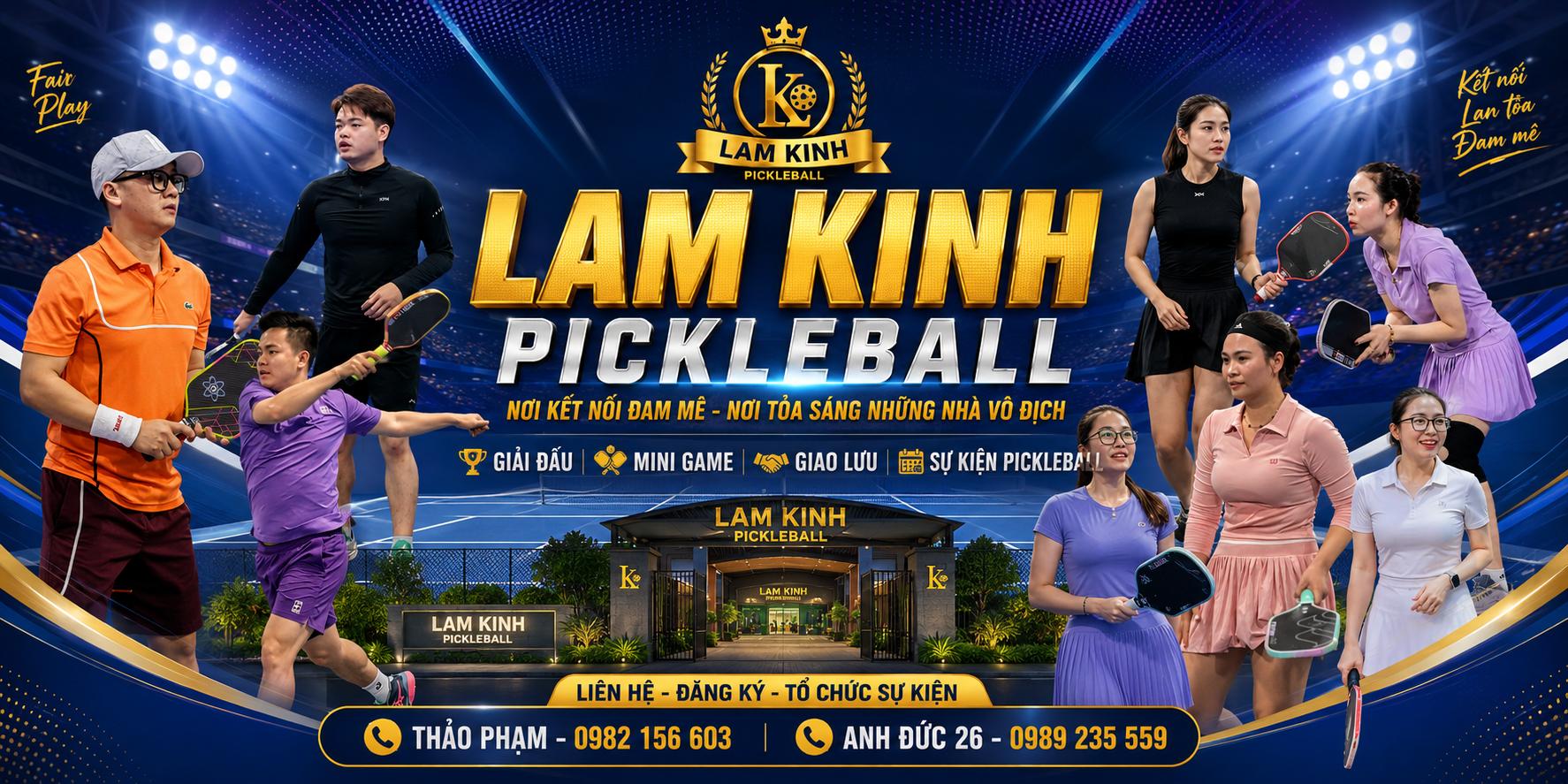 Giải mừng sinh nhật sân lam kinh đôi hỗn hợp 5.15 ; Đôi 4.1 ; đôi nam nữ 4.85