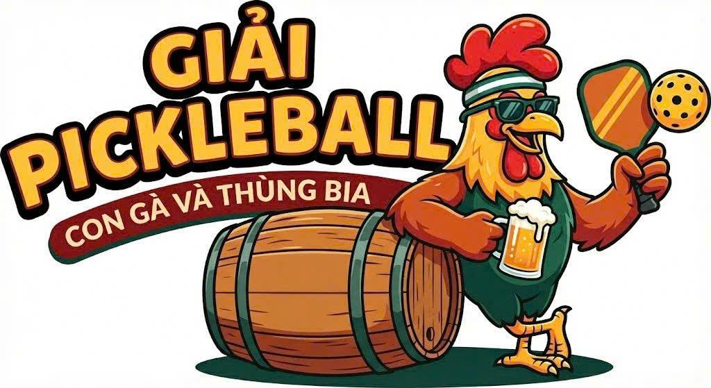 Con gà và thùng bia