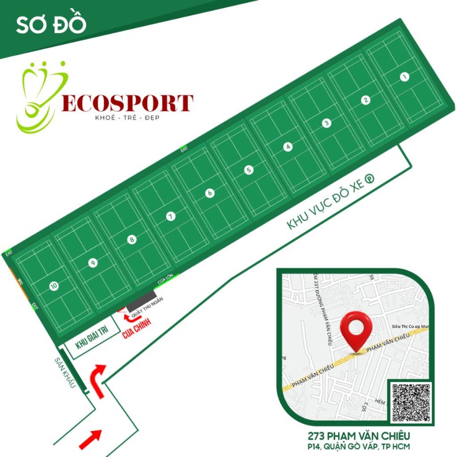 Sân cầu lông Ecosport