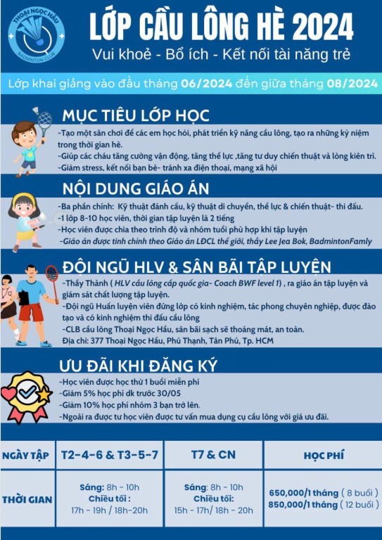 Sân cầu lông Thoại Ngọc Hầu