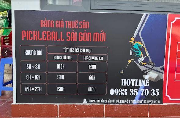 Sân Pickleball Sài Gòn Mới