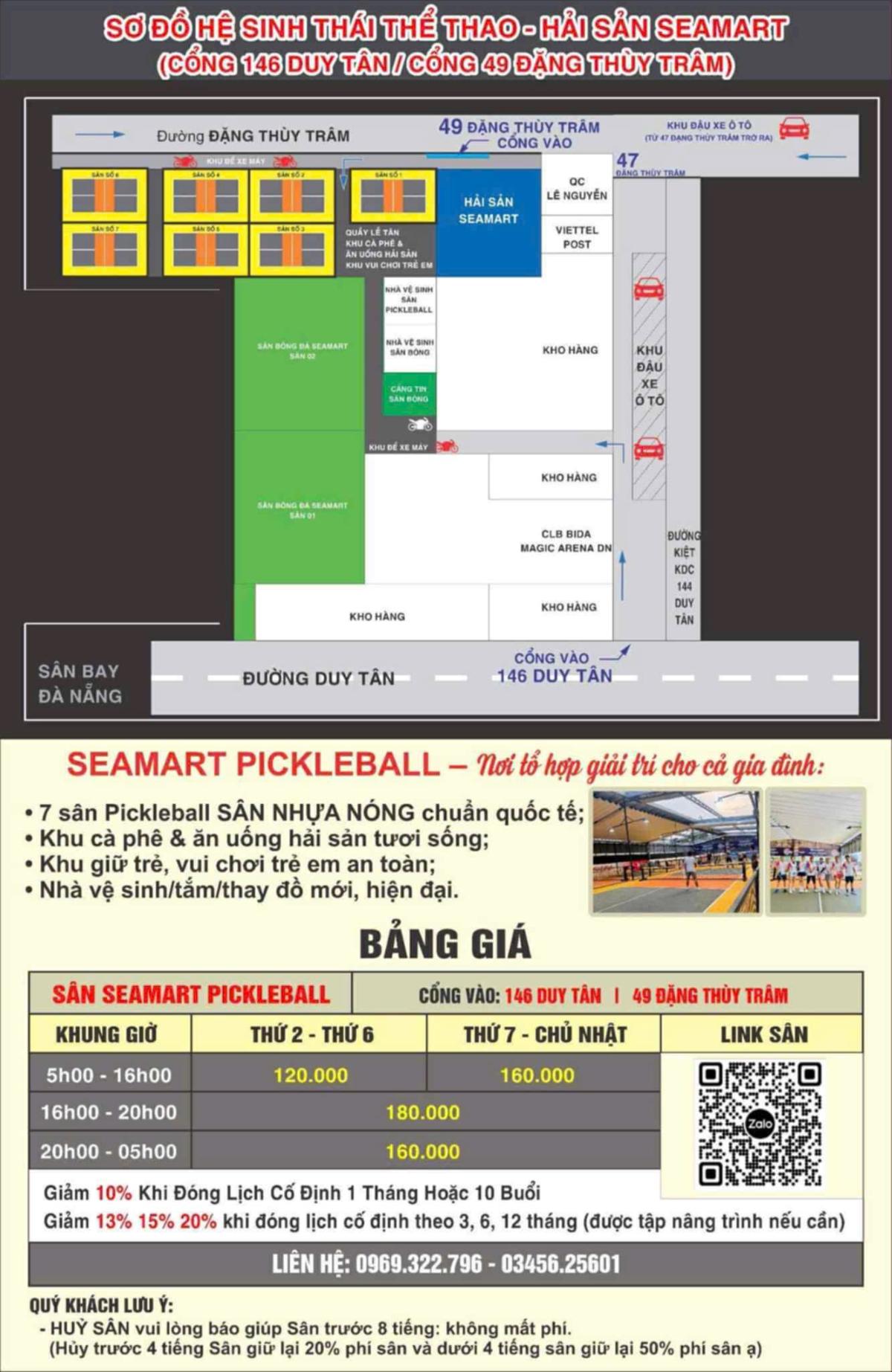 Sân Pickleball SeaMart 