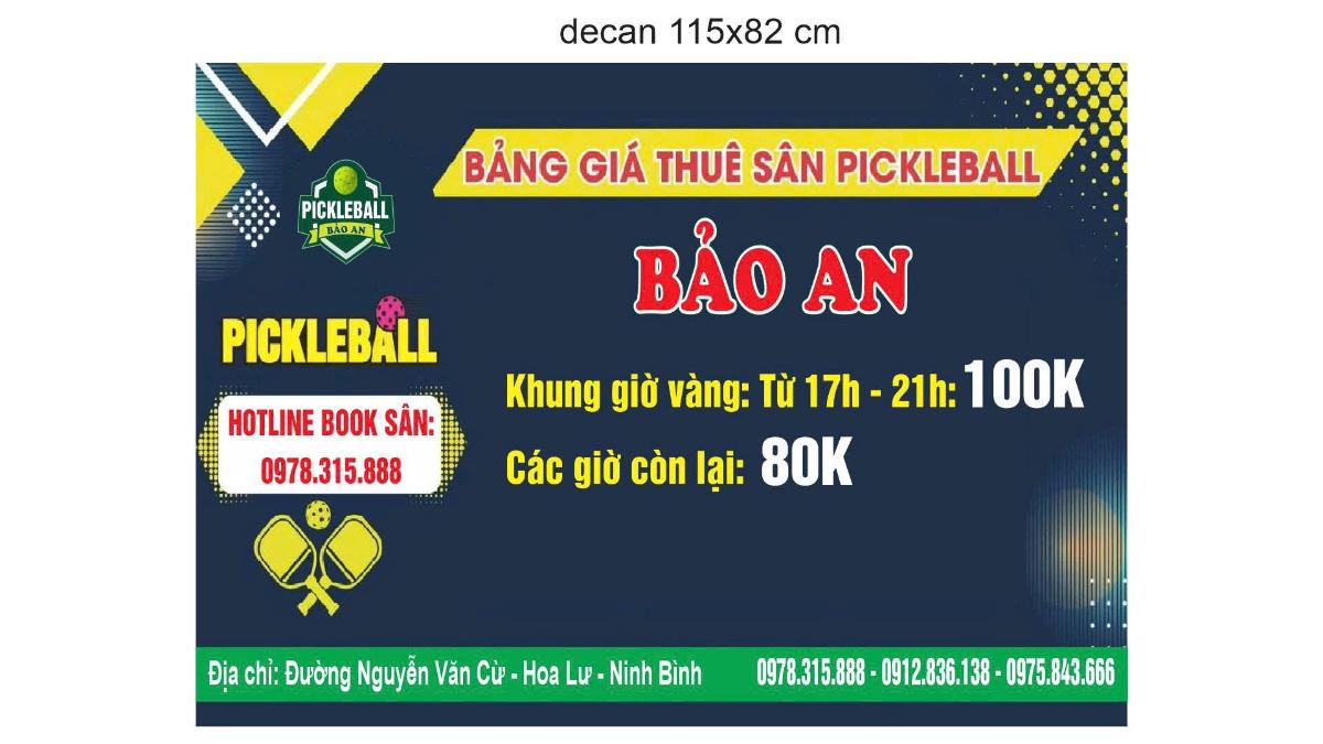 Sân Pickleball Bảo An