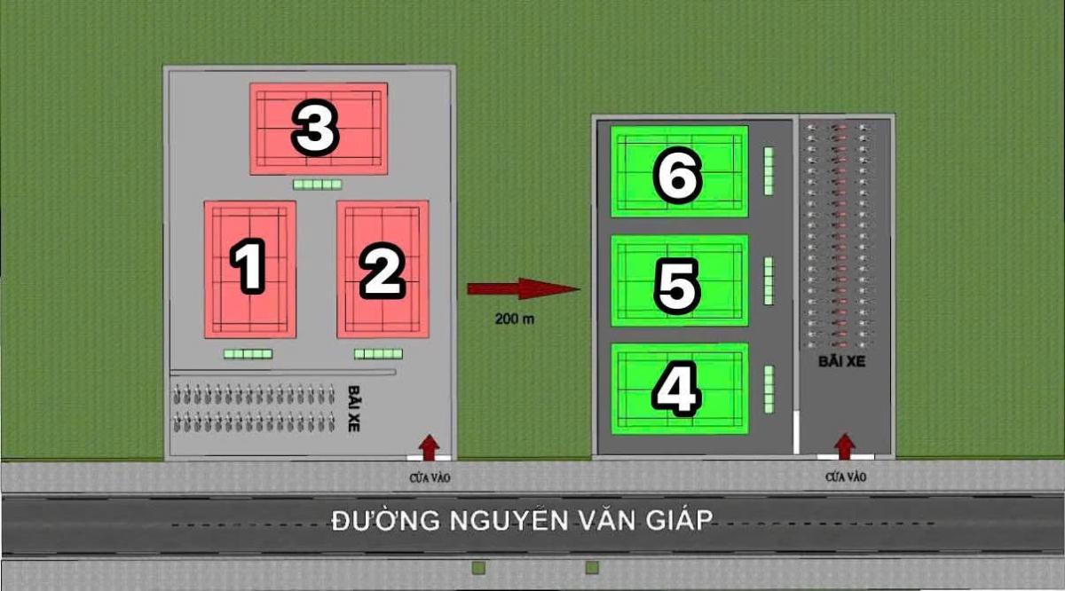 Sân Cầu Lông Phú Đô Badminton 1