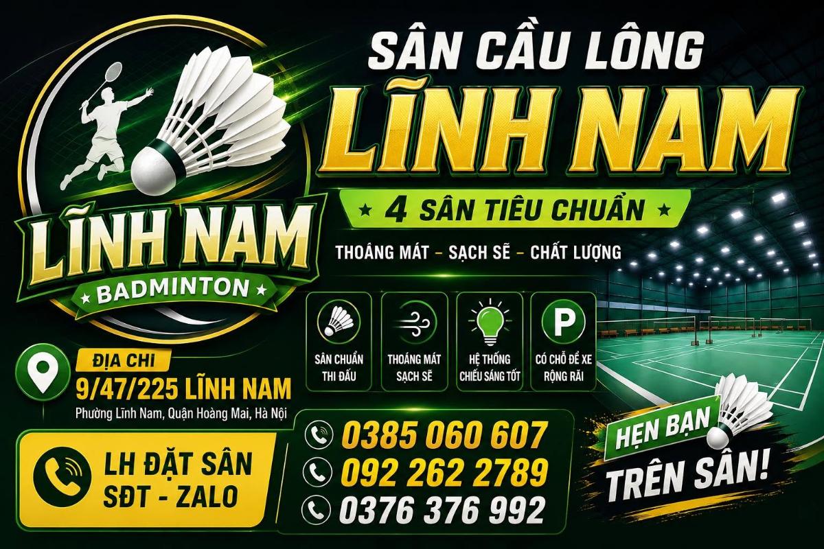 Sân Cầu Lông Lĩnh Nam 5