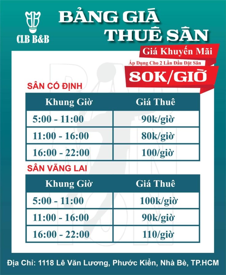 Sân Cầu Lông B&B