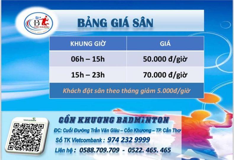 Sân Cầu Lông Cồn Khương 