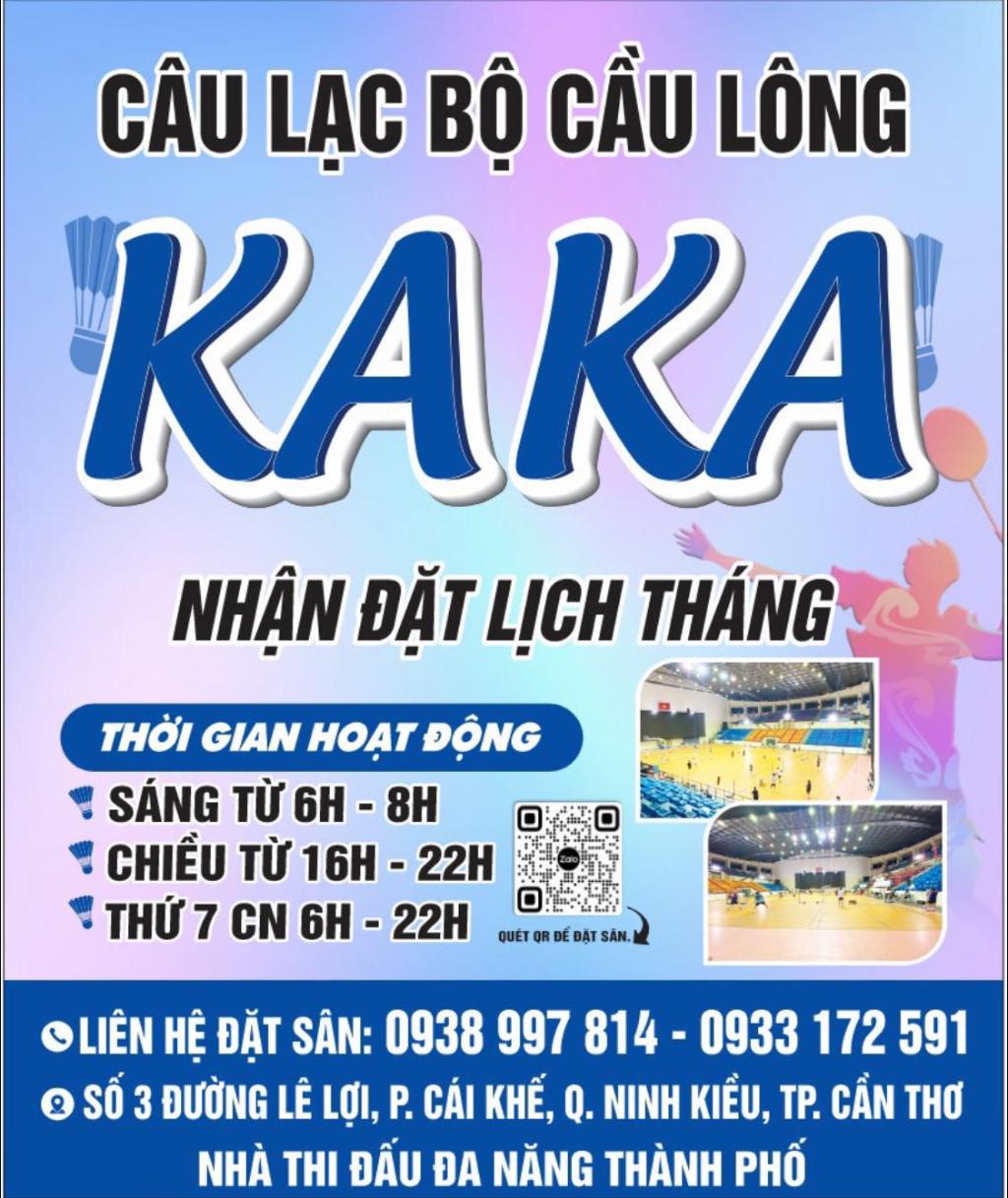Sân Cầu Lông KAKA - Nhà Thi Đấu Đa Năng Thành Phố Cần Thơ