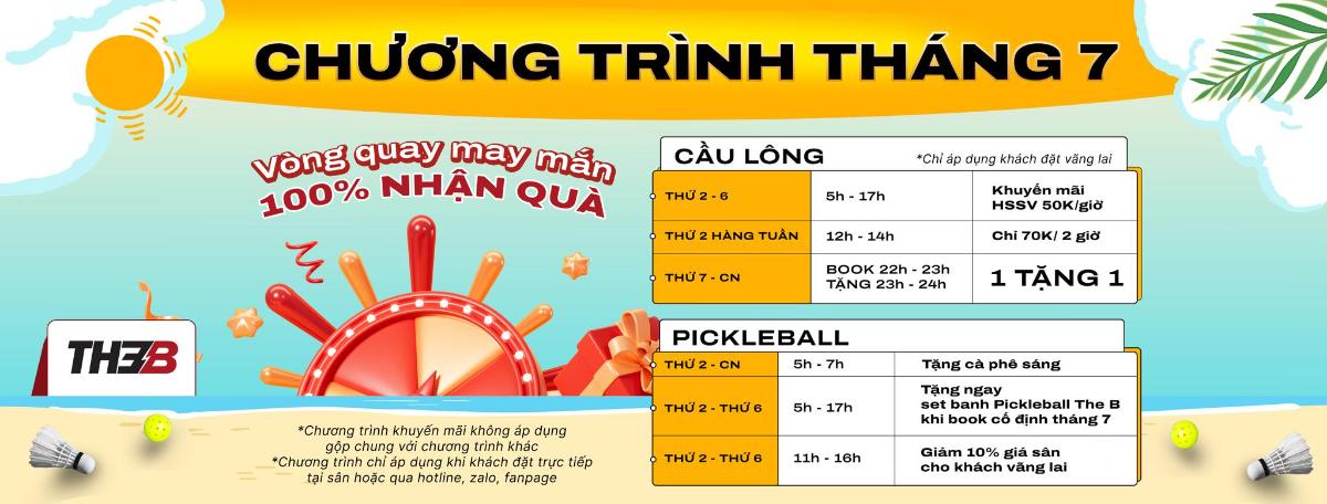 Sân Pickleball & Cầu lông The B Hoàng Văn Thụ
