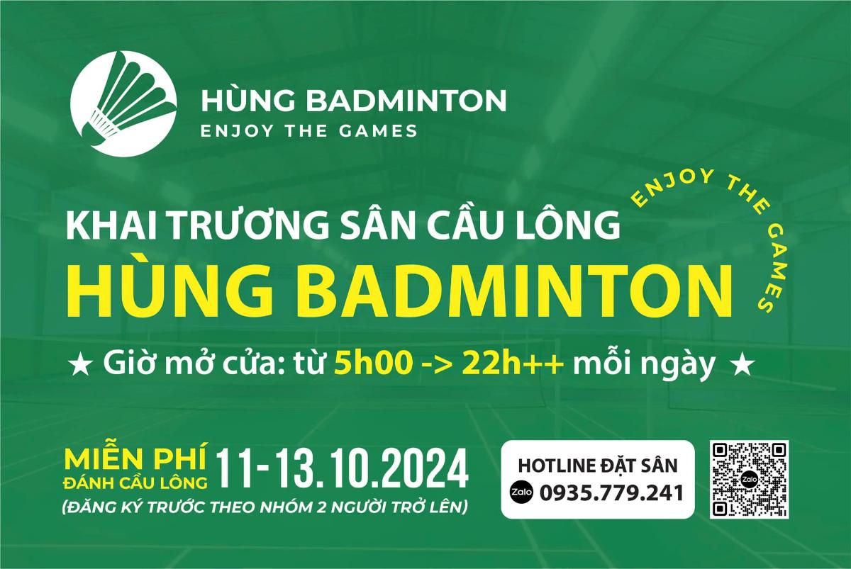 Sân Cầu Lông Hùng Badminton