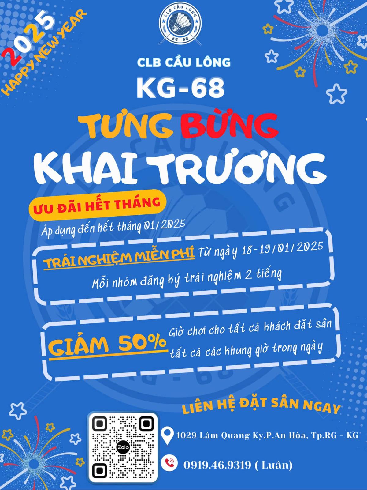 Sân Cầu Lông KG-68 Badminton