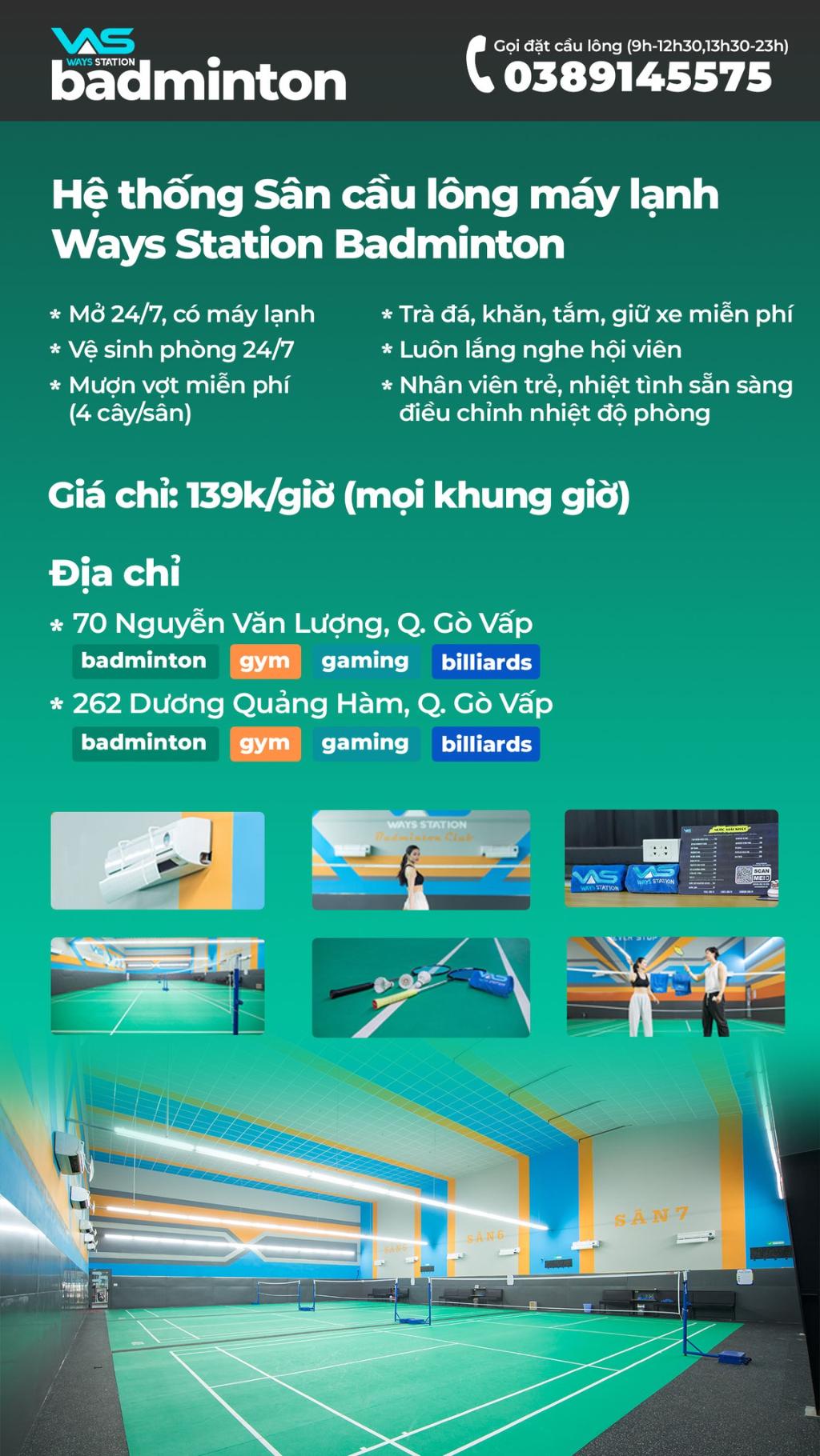 Sân Cầu Lông Ways Station Nguyễn Quý Anh