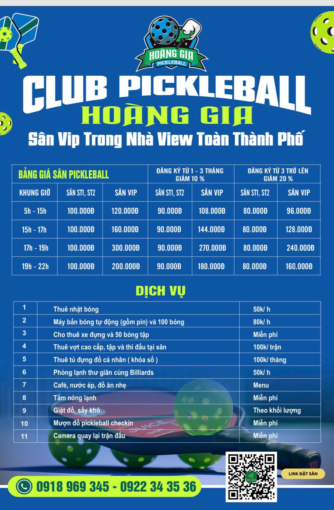 Sân Pickleball Hoàng Gia